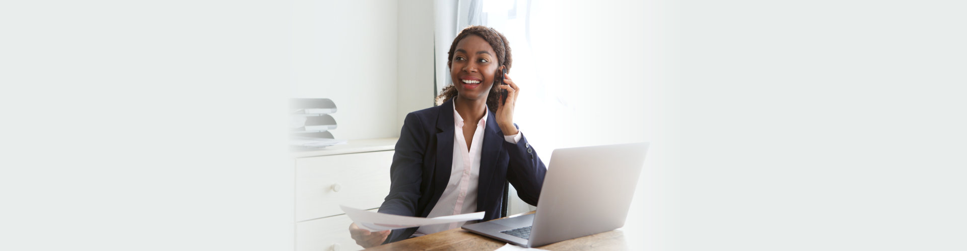 woman in her office